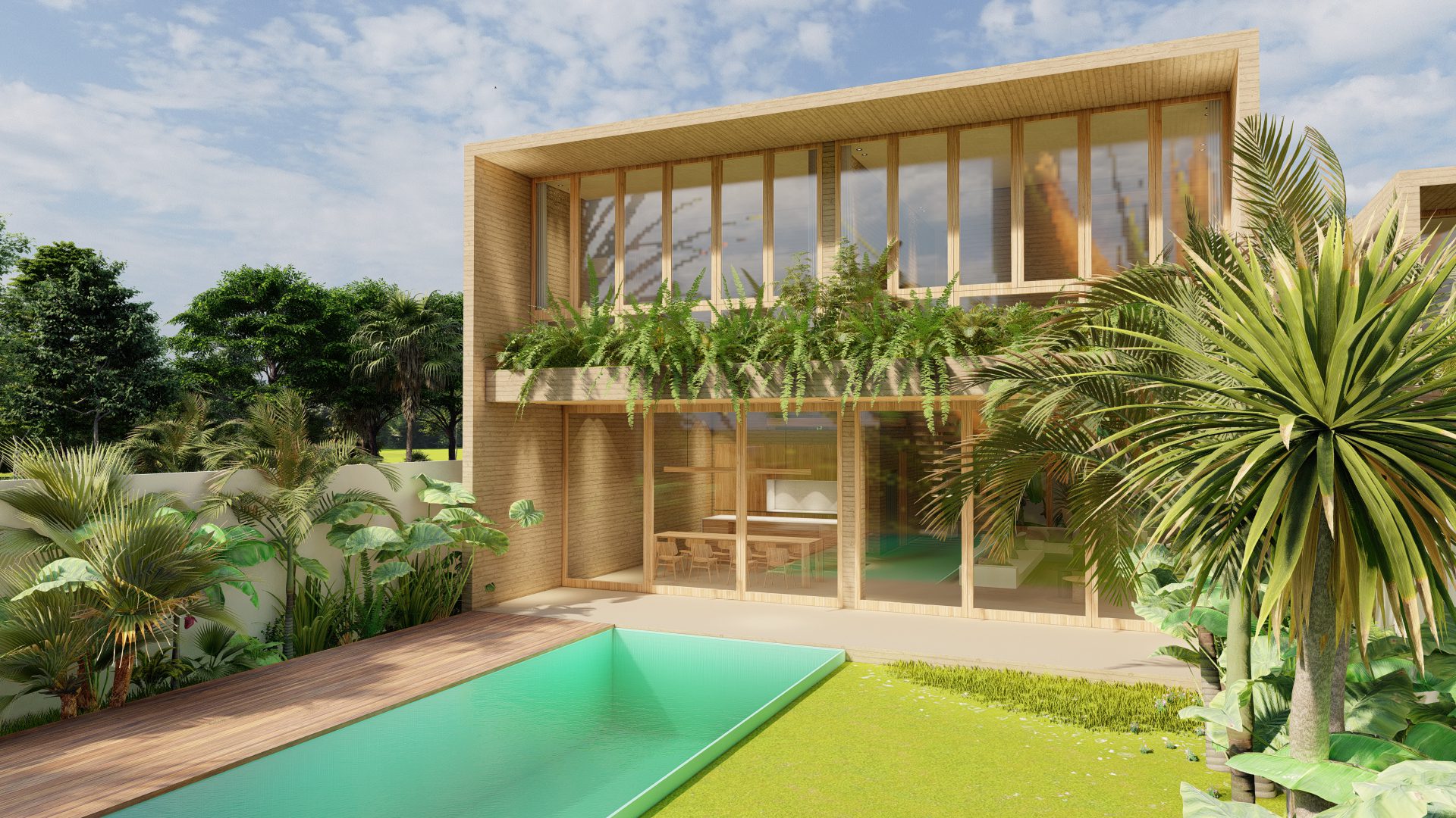 MINIMALIST DESIGN 4 BEDROOM VILLA FOR SALE LEASEHOLD IN TIYING TUTUL BE-300 